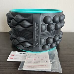 FitBeast 12' Back Roller Back Wheel Foam Roller Targeted Muscle Roller